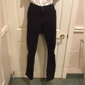 Men’s Black Distressed Jeans